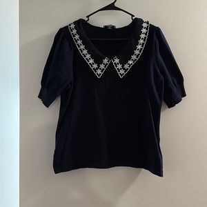 Cece navy blue top